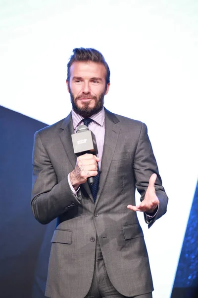 David Beckham Estrella Del Fútbol Inglés Asiste Evento Promocional Para — Foto de Stock