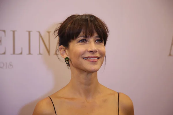 Actriz Francesa Sophie Marceau Sonríe Durante Ceremonia Apertura Una Nueva — Foto de Stock