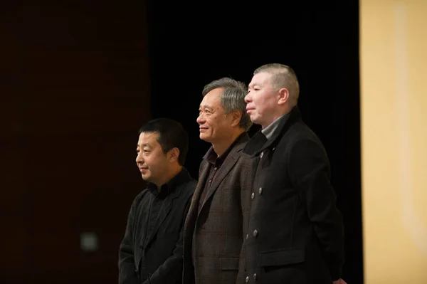 Zleva Čínský Režisér Jia Zhangke Tchajwanský Režisér Ang Lee Čínský — Stock fotografie