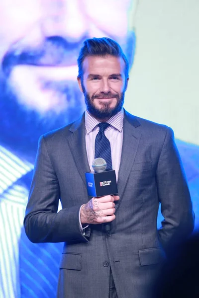 David Beckham Estrella Del Fútbol Inglés Asiste Evento Promocional Para — Foto de Stock