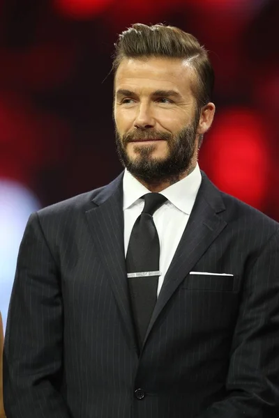 Bintang Sepak Bola Inggris David Beckham Menghadiri Sebuah Gala Untuk — Stok Foto