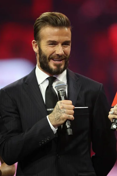 Bintang Sepak Bola Inggris David Beckham Menghadiri Sebuah Gala Untuk — Stok Foto