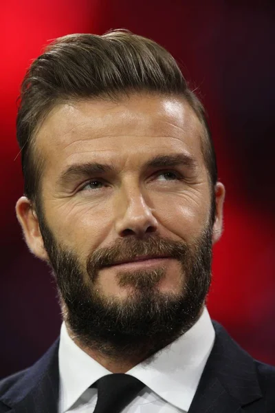 Estrela Futebol Inglês David Beckham Participa Uma Gala Para Tmall — Fotografia de Stock