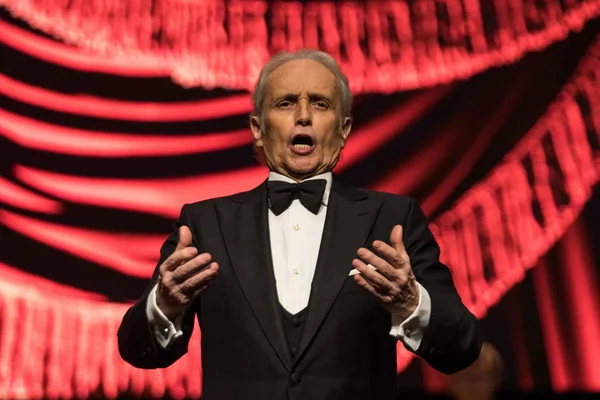 Tenor Español José Carreras Actúa Concierto Shenzhen Durante Última Gira — Foto de Stock