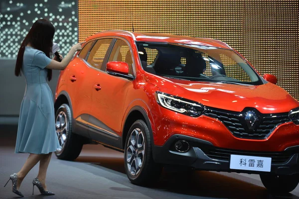 Actriz China Fan Bingbing Representa Evento Promocional Para Renault Durante — Foto de Stock