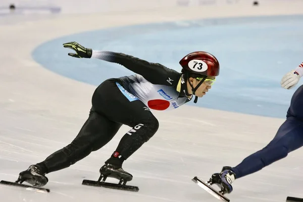 Japanese Skater Yoshiaki Oguro Competes Men 500M Heats Isu World — Stock Photo, Image