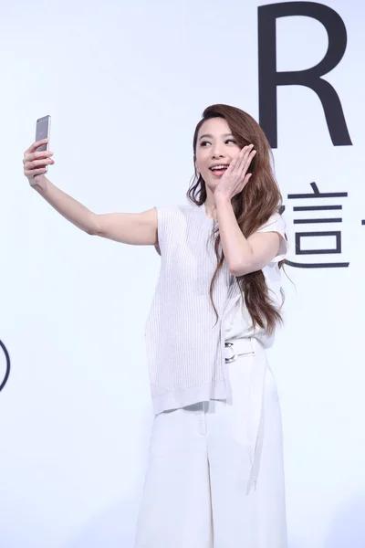 Singer Actress Hebe Tien Chen Taiwanese Girl Group Attends Press — Stock Photo, Image