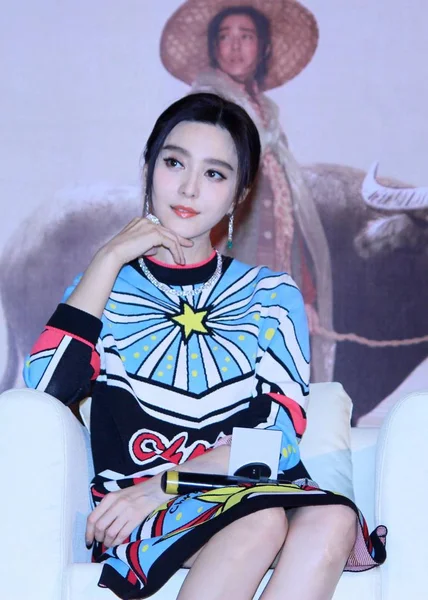 中国女優ファン ビンビン出席プロモーション イベント彼女の新しい映画 私ないボヴァリー 2016 — ストック写真