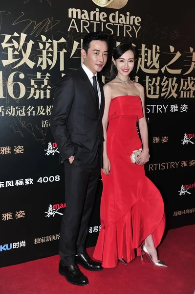 Chinese Actor Luo Jin Left His Actress Girlfriend Tang Yan — Stock Photo, Image