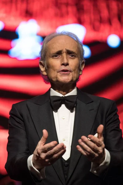 Spanish Tenor Jose Carreras Performs Shenzhen Concert His Final World — Stock Photo, Image