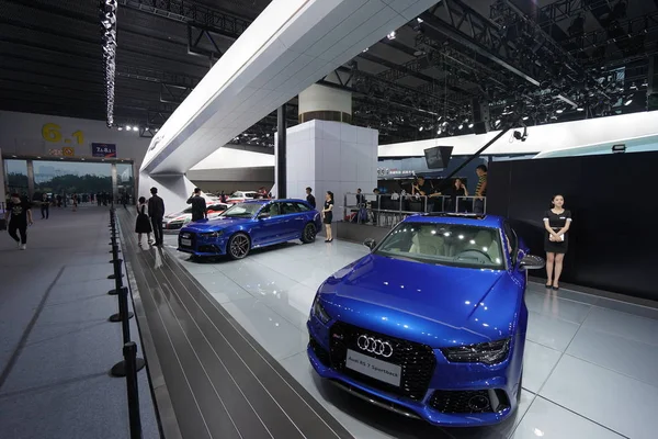 Audi Sportback Otros Coches Audi Están Exhibición Durante 14ª China — Foto de Stock