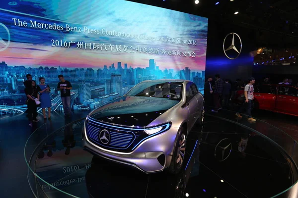 Electric Concept Car Mercedes Benz Display 14Th China Guangzhou International — Stock Photo, Image