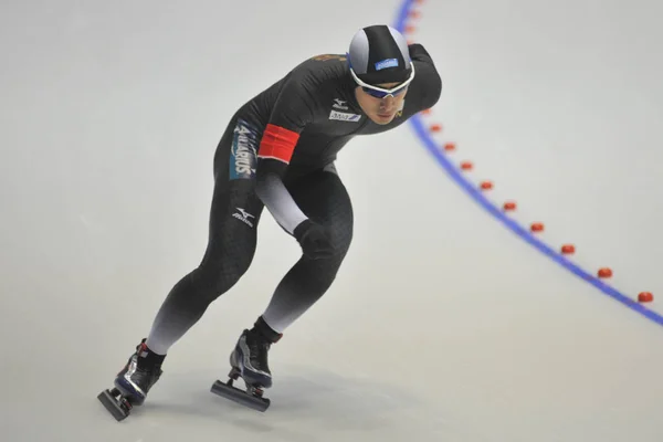 Japans Schaatser Ryosuke Tsuchiya Concurreert Tijdens Mannen 5000 Meter Divisie — Stockfoto