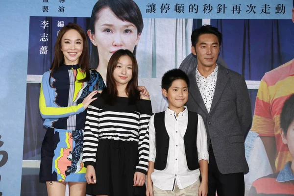 Singaporean Actress Fann Wong Left Taiwanese Actor Liren Right Other — Stock Photo, Image