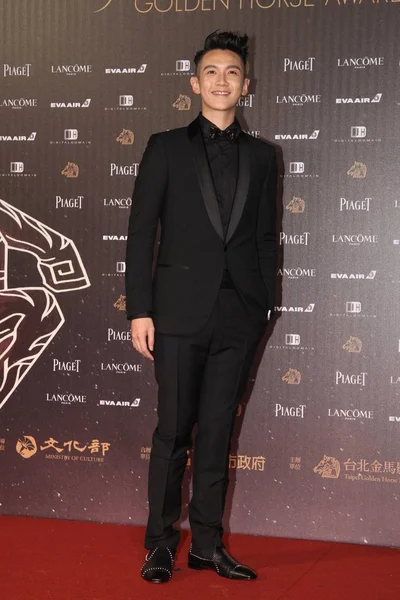 台湾演员凯科在台湾台北登上第53届金马奖的红地毯 — 图库照片