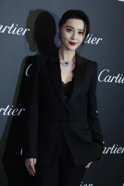 Китайская Актриса Фань Бинбин Приняла Участие Ювелирной Выставке Cartier Magicien — стоковое фото