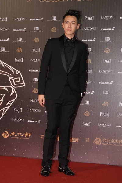 台湾演员凯科在台湾台北登上第53届金马奖的红地毯 — 图库照片