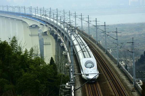 Train Grande Vitesse Crh China Railway High Speed Circule Sur — Photo