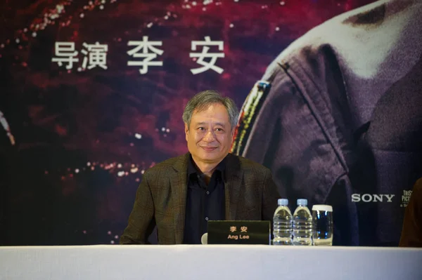 Director Taiwanés Ang Lee Asiste Una Conferencia Prensa Para Promover — Foto de Stock