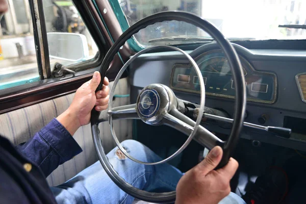 Propietario Del Automóvil Vintage Phoenix Años Prueba Sedán Después Dos — Foto de Stock