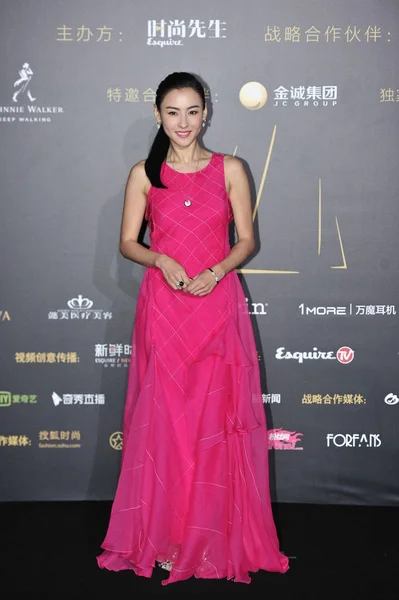 Hong Kong Actress Cecilia Cheung Arrives Red Carpet Esquire Man — Stock Photo, Image