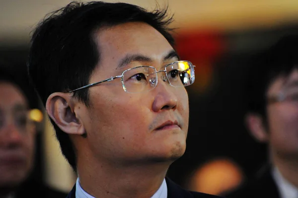 Pony Huateng Presidente Ceo Tencent Holdings Ltd Asiste Conferencia Socios —  Fotos de Stock