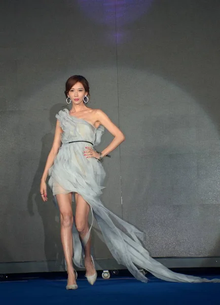 Model Taiwan Dan Aktris Lin Chi Ling Menghadiri Konferensi Strategi — Stok Foto