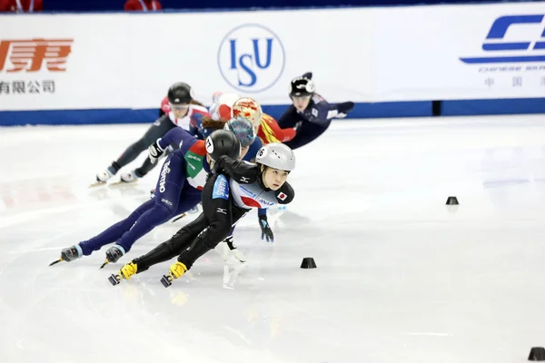 Saito Hitomi Aus Japan Vorne Tritt Damen 1500M Halbfinale Beim — Stockfoto