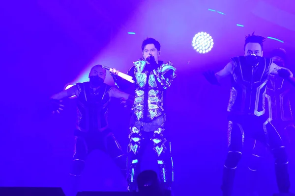 Cantor Taiwanês Jay Chou Apresenta Último Concerto Taipei Durante Sua — Fotografia de Stock