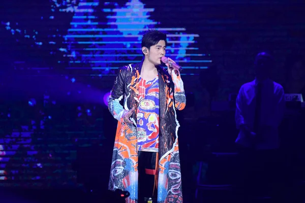 Cantante Taiwanés Jay Chou Actúa Último Concierto Taipei Durante Gira —  Fotos de Stock