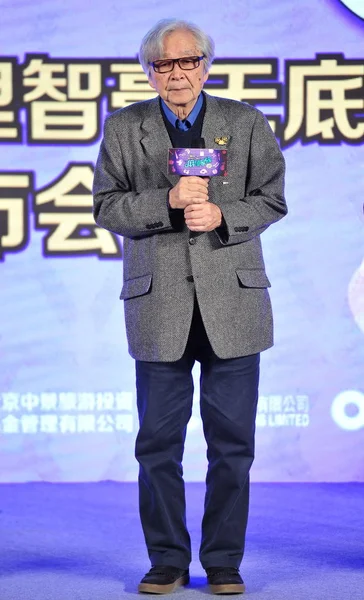 Japanse Regisseur Yoji Yamada Woont Een Persconferentie Voor Chinese Acteur — Stockfoto