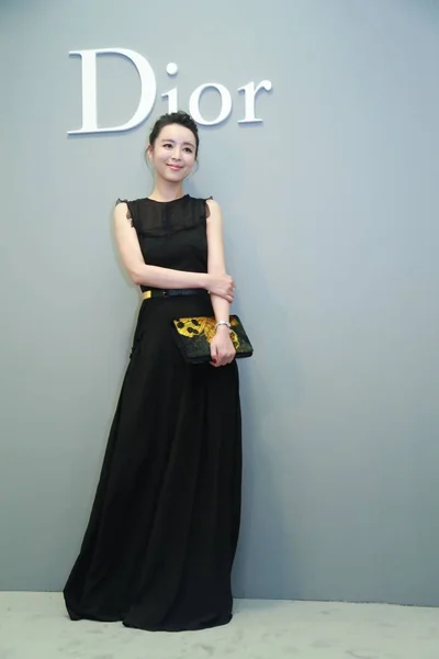 Kinesiska Skådespelerskan Zhang Jingchu Anländer Till Fest Dior Lady Konst — Stockfoto