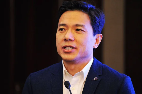 Robin Yanhong Président Chef Direction Baidu Prend Parole Lors Une — Photo