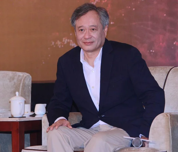 Taiwanesiska Regissören Ang Lee Sköter Presskonferens Inför Sin Nya Film — Stockfoto