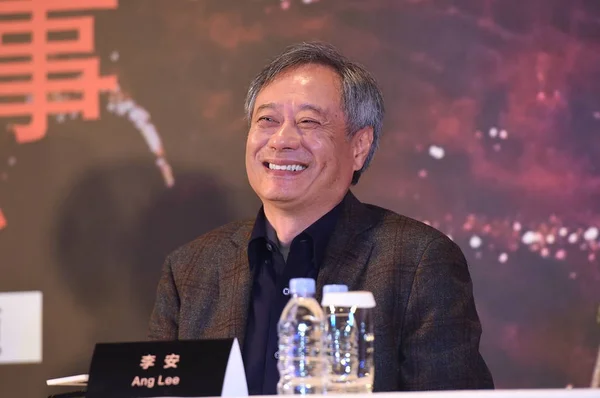 Taiwanesischer Regisseur Ang Lee Bei Einer Pressekonferenz Zur Promotion Seines — Stockfoto