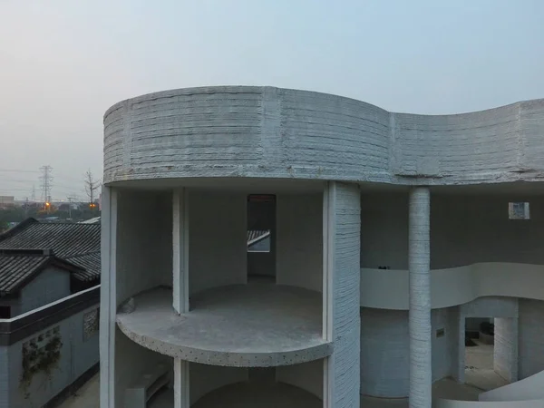 Widok Budynku Wykonane Drukarki Przez Shanghai Winsun Ozdoba Projekt Engineering — Zdjęcie stockowe