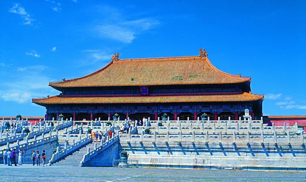 Туристы Посещают Дворцовый Музей Известный Запретный Город Пекине Китай Апреля — стоковое фото