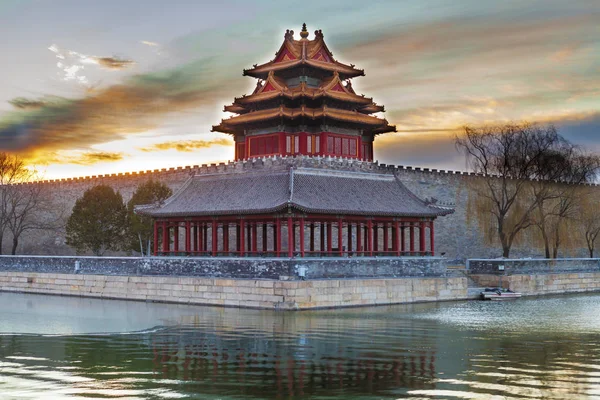 View Turret Palace Museum Also Known Forbidden City Sunrise Beijing — Stock Photo, Image