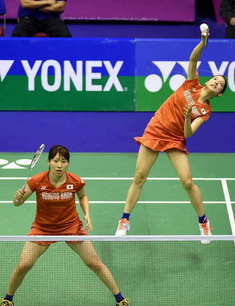 Koharu Yonemoto Jobbra Japán Shiho Tanaka Versenyeznek Chen Qingchen Jia — Stock Fotó