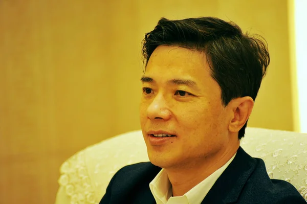 Robin Yanhong Styrelseordförande Och För Baidu Deltar Ceremoni Det Strategiska — Stockfoto