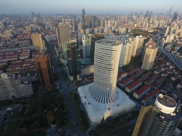 Aerial View Headquarters Building Lvmh China Also Known Avenue Shanghai — Stock Photo, Image