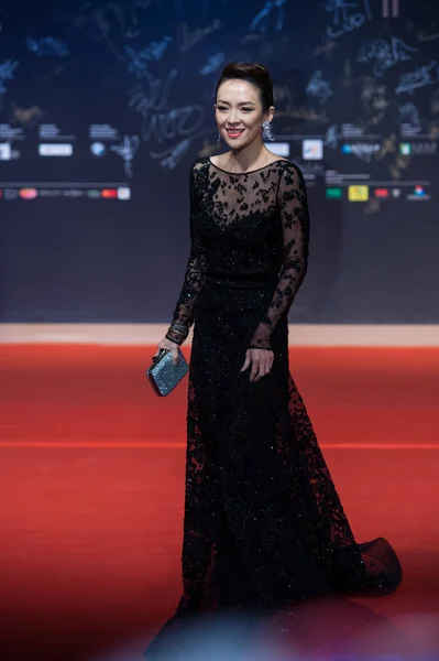 中国の女優チャン ツィイーに到着する第 回のレッド カーペット国際映画祭 賞マカオ マカオ 2016 — ストック写真