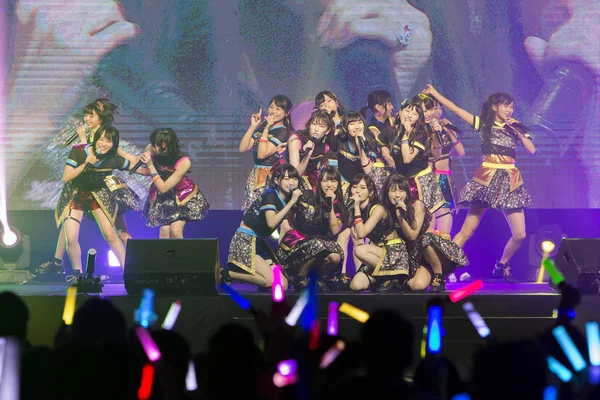 Členové Skupiny Dívka Japonského Dívčího Nmb48 Koncertovat Nmb48 Asia Tour — Stock fotografie