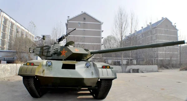 Replica Chinese Pla People Liberation Army Type Tank Pictured Plant — Stock Photo, Image