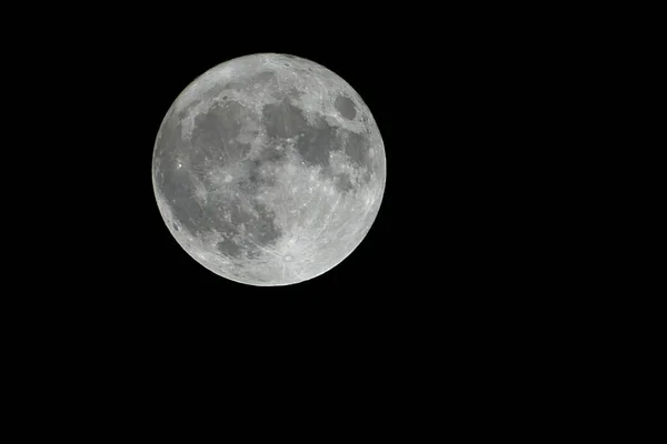 Supermoon Przejawia Się Niebo Pingliang City Prowincja Gansu Północno Zachodnich — Zdjęcie stockowe