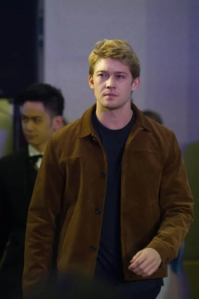 British Actor Joe Alwyn Attends Press Conference Promote His New — Stock Photo, Image