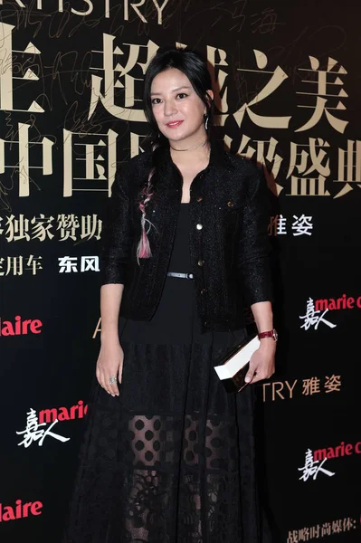 Actrița Chineză Zhao Wei Ajunge Covorul Roșu Pentru Evenimentul Modă — Fotografie, imagine de stoc