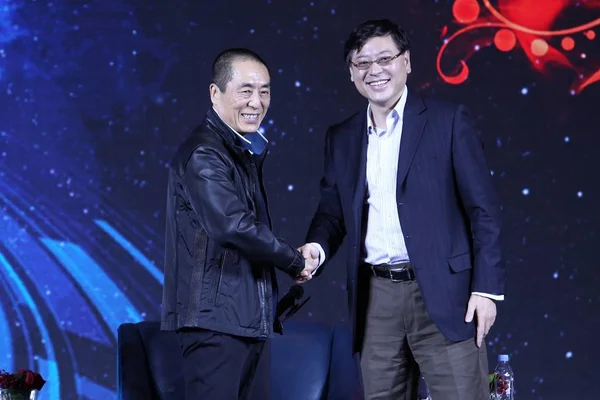 Director Chino Zhang Yimou Izquierda Mano Yang Yuanqing Presidente Ceo —  Fotos de Stock