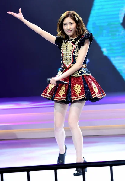 Mayu Watanabe Japán Lány Csoport Akb48 Végzi Fan Találkozó Sanghaj — Stock Fotó