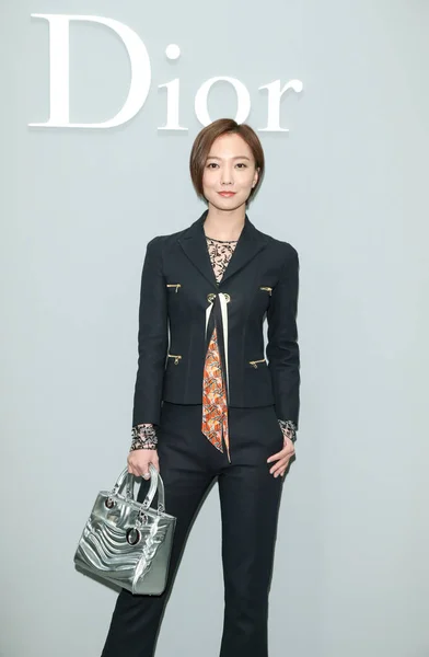 Attrice Cinese Wang Luodan Arriva Una Festa Dior Lady Art — Foto Stock